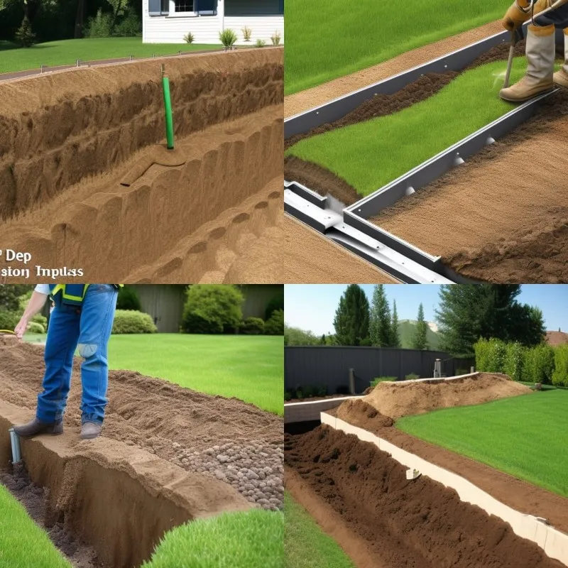how deep to trench for irrigation system for yard how deep to trench for irrigation system for yard